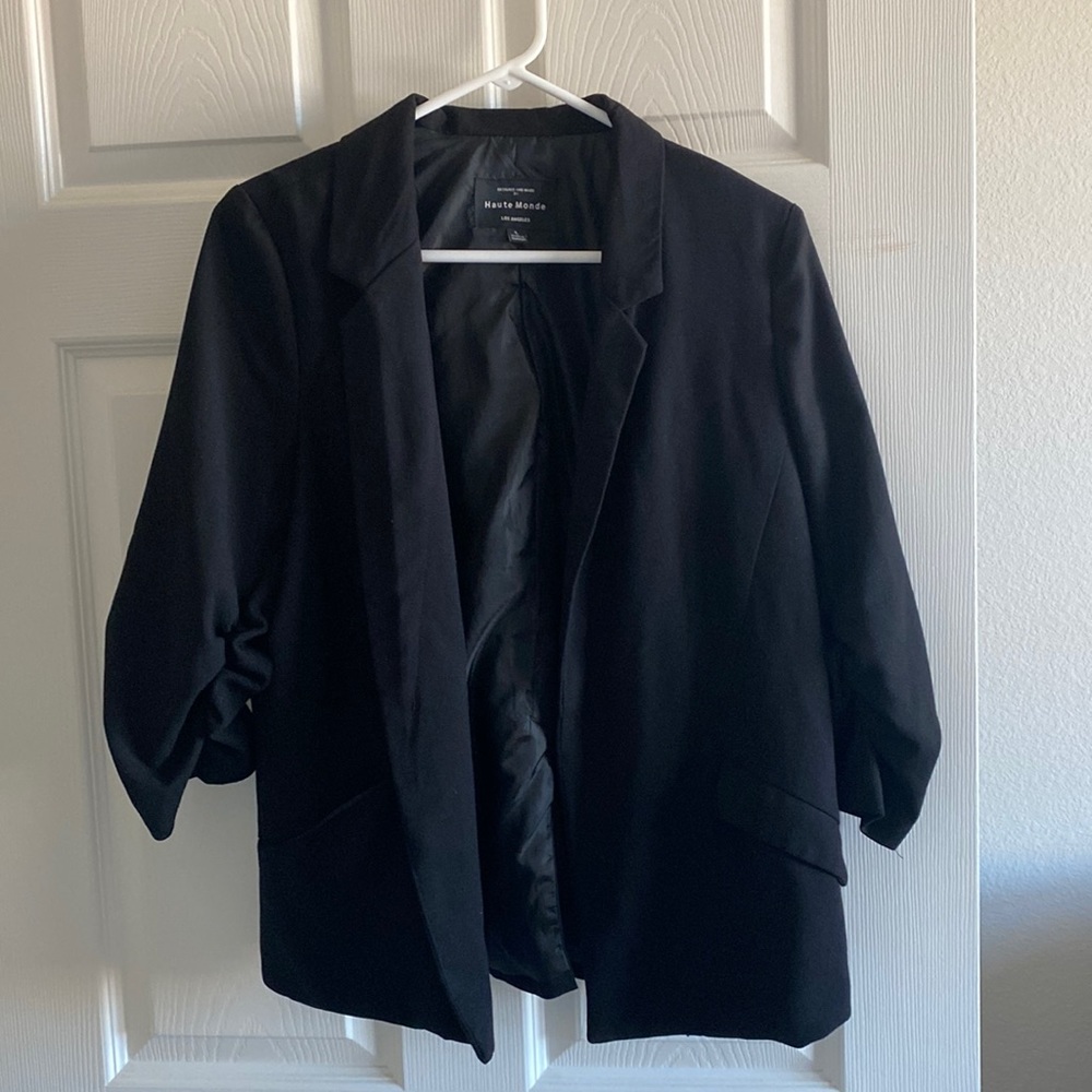 Haute Monte black casual blazer, women’s large